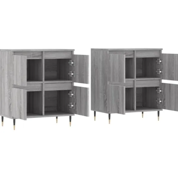 vidaXL Sideboards>Skänkar 2 st sonoma konstruerat trä