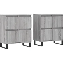 vidaXL Sideboards>Skänkar 2 st sonoma konstruerat trä