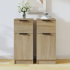 vidaXL Sideboards>Skänkar 2 st sonoma-ek 30x30x70 cm konstruerat trä
