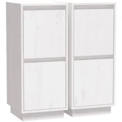 vidaXL Skåp>Skänkar 2 st 31,5x34x75 cm massiv furu