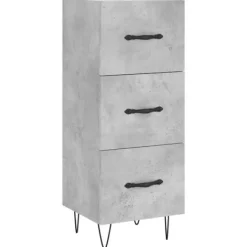 vidaXL Byråer>Skåp betong 34,5x34x90 cm konstruerat trä