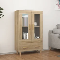 vidaXL Skåp>Skåp Sonoma-ek 70x31x115 cm konstruerat trä