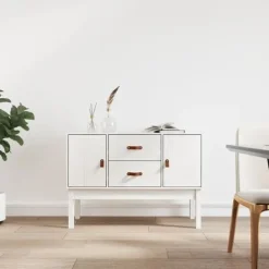 vidaXL Byråer>Skåp 110x40x78 cm massiv furu