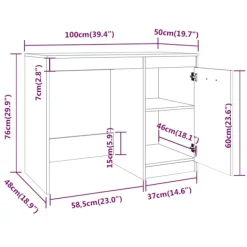 vidaXL Kontorsmöbler><noscript><img width=