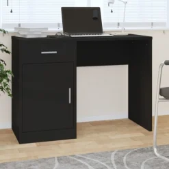 vidaXL Kontorsmöbler>Skrivbord lådor & skåp 100x40x73cm konstruerat trä