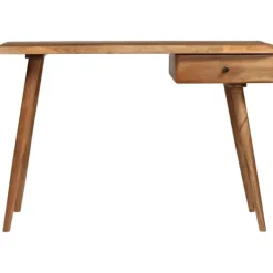 vidaXL Kontorsmöbler>Skrivbord massivt akaciaträ 110x50x76 cm