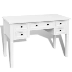 vidaXL Kontorsmöbler>Skrivbord med 5 lådor