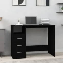 vidaXL Kontorsmöbler>Skrivbord med lådor 102x50x76 cm konstruerat trä