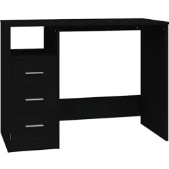 vidaXL Kontorsmöbler>Skrivbord med lådor 102x50x76 cm konstruerat trä