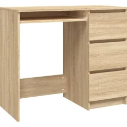 vidaXL Kontorsmöbler>Skrivbord sonoma-ek 90x45x76 cm konstruerat trä