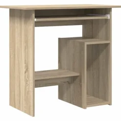 vidaXL Kontorsmöbler>Skrivbord sonoma-ek 80x45x74 cm konstruerat trä