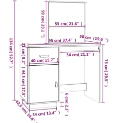 vidaXL Sminkbord><noscript><img width=