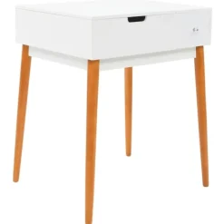 vidaXL Sminkbord>Sminkbord med spegel MDF 60x50x86 cm Vit