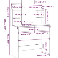 vidaXL Sminkbord><noscript><img width=