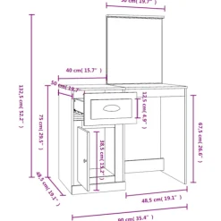 vidaXL Sminkbord><noscript><img width=