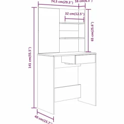 vidaXL Sminkbord><noscript><img width=