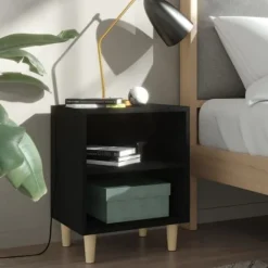 vidaXL Sängar>Sängbord med massiva ben 40x30x50 cm