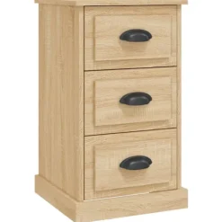 vidaXL Byråer>Sängbord sonoma-ek 39x39x67 cm konstruerat trä