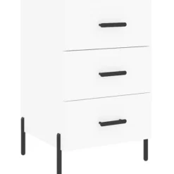 vidaXL Byråer>Sängbord 40x40x66 cm konstruerat trä