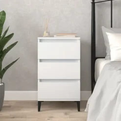 vidaXL Sängar>Sängbord 40x35x70 cm konstruerat trä