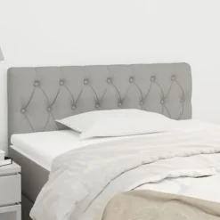 vidaXL Sängar>Sänggavel ljus 90x7x78/88 cm tyg