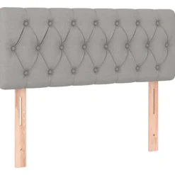 vidaXL Sängar>Sänggavel ljus 90x7x78/88 cm tyg