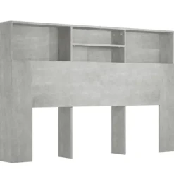 vidaXL Sängar>Sänggavel med förvaring betong 160x19x103,5 cm