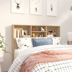 vidaXL Sängar>Sänggavel med förvaring sonoma- 120x19x103,5 cm Brun