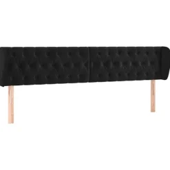 vidaXL Sängar>Sänggavel med kanter 203x23x78/88 cm sammet