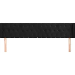 vidaXL Sängar>Sänggavel med kanter 203x23x78/88 cm sammet