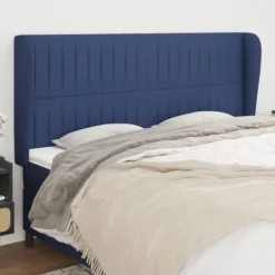 vidaXL Sängar>Sänggavel med kanter 183x23x118/128 cm tyg