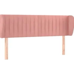 vidaXL Sängar>Sänggavel med kanter 147x23x78/88 cm sammet