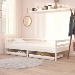 vidaXL Sängar>Sänglådor 2 st massiv furu