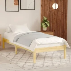 vidaXL Sängar>Sängram massiv furu 100x200 cm