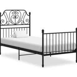 vidaXL Sängar>Sängram utan madrass metall 90x200 cm