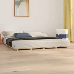 vidaXL Sängar>Sängram 200x200 cm massiv furu