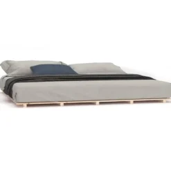 vidaXL Sängar>Sängram 200x200 cm massiv furu