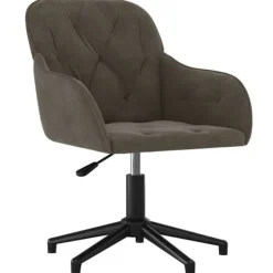 vidaXL Kontorsmöbler>Snurrbar kontorsstol mörk sammet