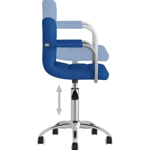 vidaXL Kontorsmöbler>Snurrbar matstol tyg