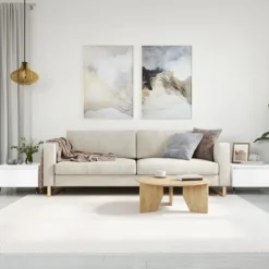 vidaXL Soffbord>Soffbord 2 st högglans 50x46x35 cm konstruerat trä