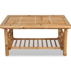 vidaXL Soffbord>Soffbord bambu 90x50x45 cm