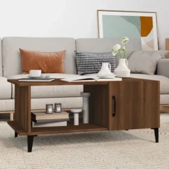 vidaXL Soffbord>Soffbord ek 90x50x40 cm konstruerat trä