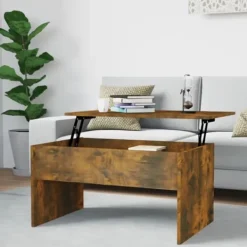 vidaXL Soffbord>Soffbord ek 80x50,5x41,5 cm konstruerat trä