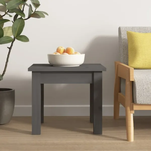 vidaXL Småbord>Soffbord 35x35x30 cm massiv furu