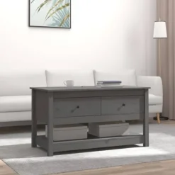 vidaXL Soffbord>Soffbord 102x49x55 cm massiv furu