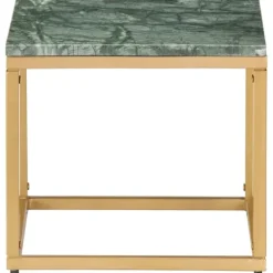 vidaXL Soffbord>Soffbord 40x40x35 cm äkta sten med marmorstruktur