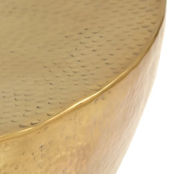 vidaXL Soffbord>Soffbord hamrad aluminium 70x30 cm mässing