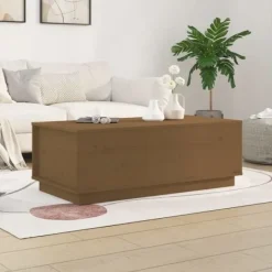 vidaXL Soffbord>Soffbord honungs 100x50x35 cm massiv furu