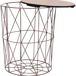 vidaXL Soffbord>Soffbord koppar Ø 47 cm