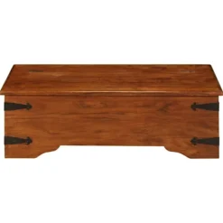 vidaXL Kistor & Koffertar>Soffbord massivt akaciaträ med honungsfinish 110x55x35 cm